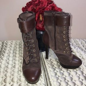 Jessica Simpson brown leather suede